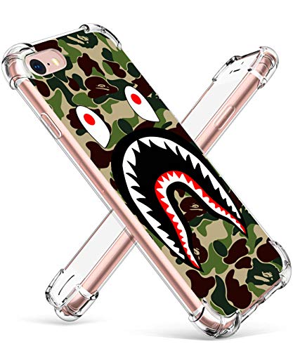 Hiiyorr Shark TPU Case for iPhone 6 Plus /6S Plus, Fashion Cute Clear