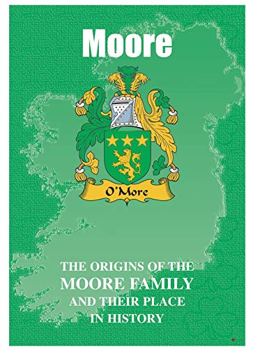 I LUV LTD Moore Irlandais Nom de Famille Livret D'histoire Couvrant L'origine de ce Nom Célèbre