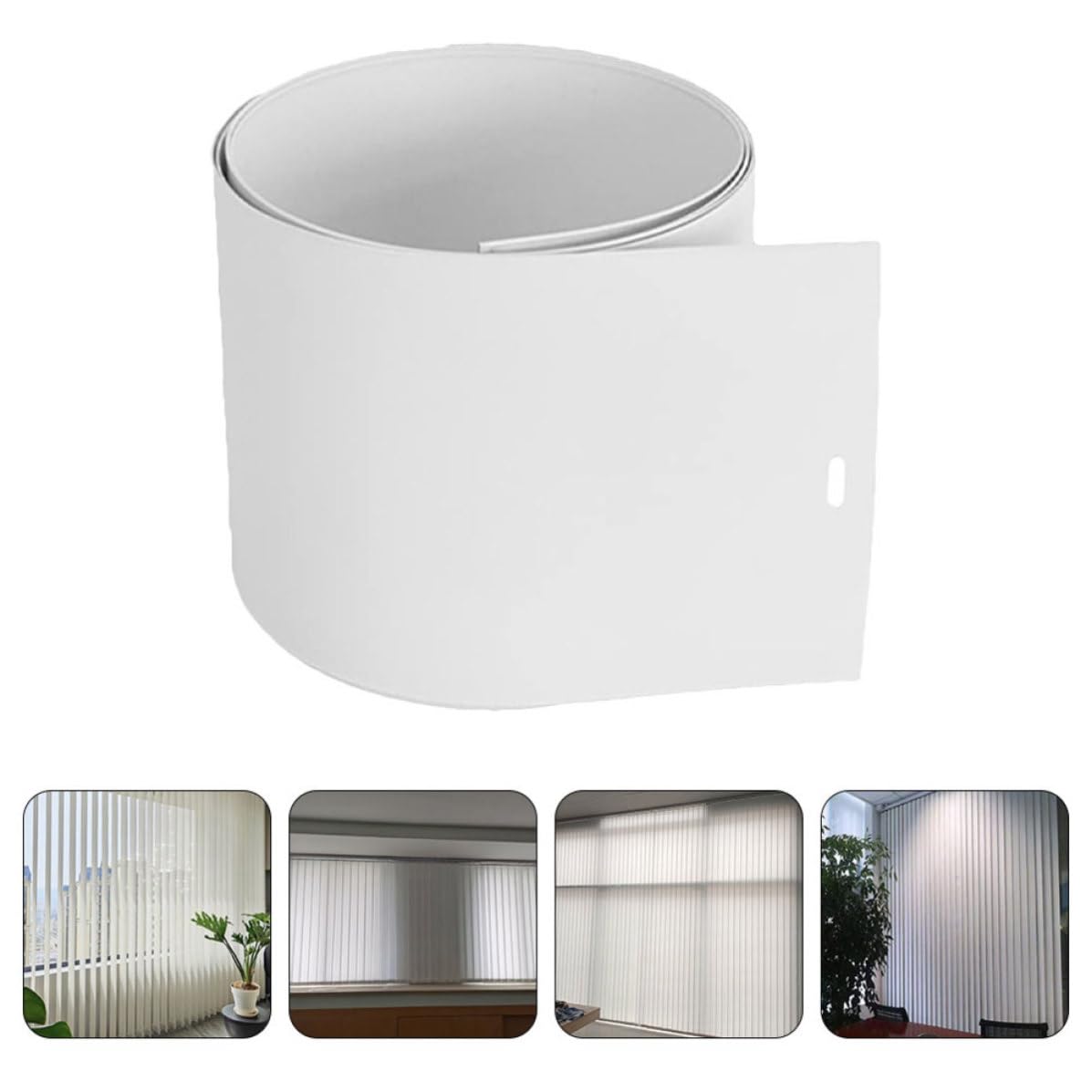 10 Pièces Lamelles de Remplacement et PVC Blanches Installation Facile Réparation Pratique pour Stores Verticaux pour Stores de Fenêtres et Portes Coulissantes