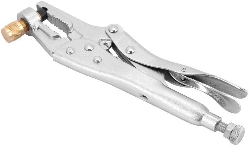 Maxmartt Air Conditioner Welding Hand Tools, Refrigerant Recovery Refrigeration Tube Locking Plier Refrigeration Tube Steel Locking Plier Tool