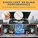 MXCELL 24.9 Ft Truck Tonneau Cover Seal - Adhesive Rubber Tailgate Seal with Double Hole Design Automotive Weather Stripping for Universal Truck Topper Pickups Campers Shell Cars Accessories