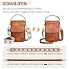 Leathario Cross Body Bag Women, RFID Blocking Phone Bags with Top Handle & Extra Strap, Vegan Leather Handbag and Shoulder Bag #2