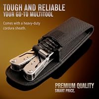 24-in-1 Multitool with Knife, Pliers & 11 Bits Sharp Stainless Steel - Multi Tool for Men - Ideal Gear with Tools for Camping Hiking, Survival, EDC - Best Gifts for Husband Boyfriend 2238 — image 6