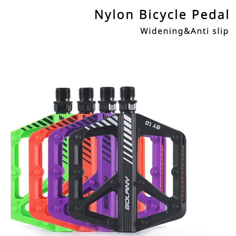 Pédale de vélo VTT verte étanche avec double roulement fluide - 2