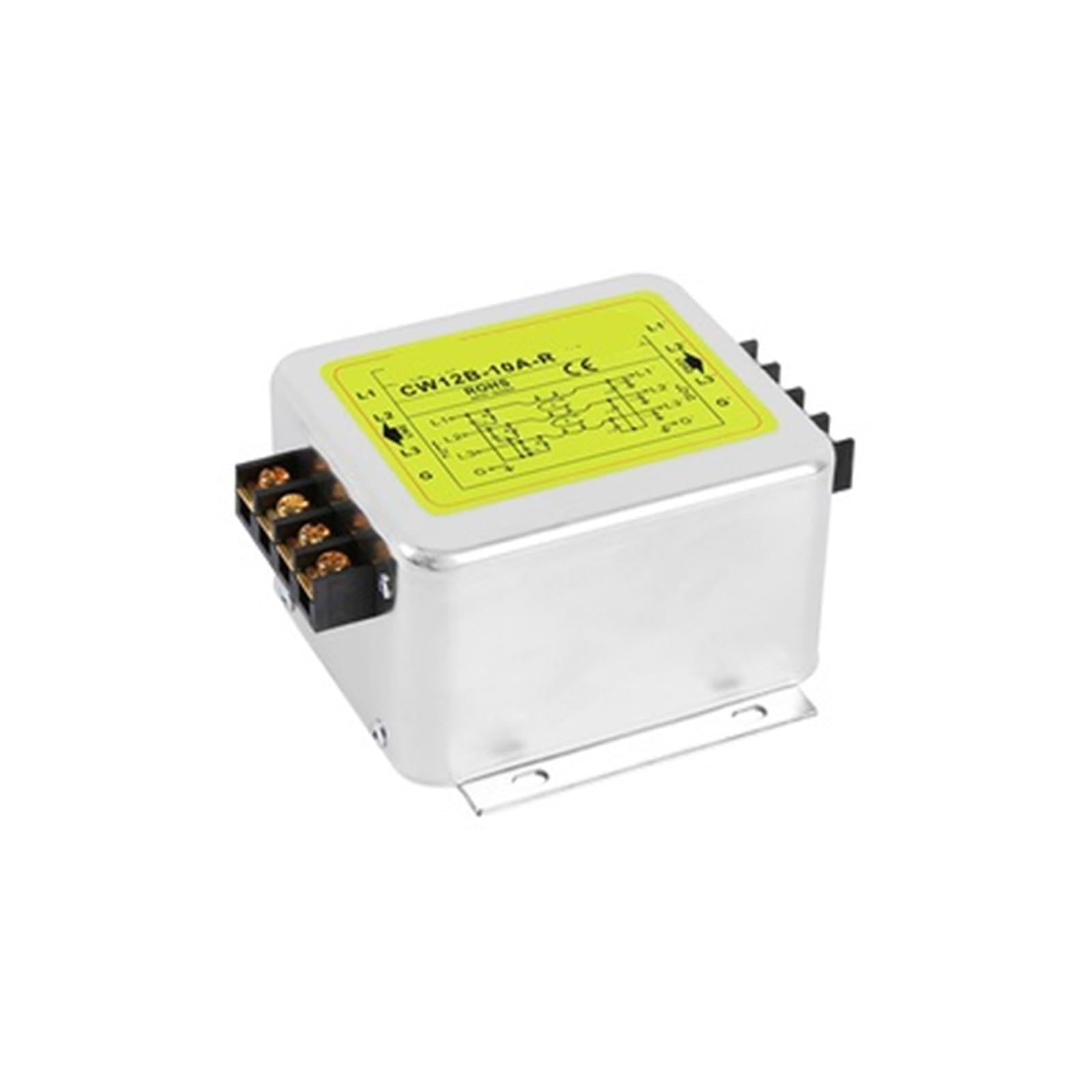 YTMJPQQJI AC 380V Three-Phase Three-Wire Terminal Purification CW12B-10A-R 20A 30A40A Power Filter(CW12B-40A-R)