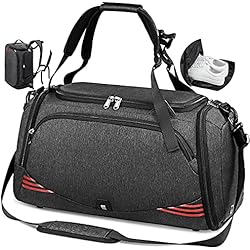 Bolsa Deporte Bolsa Gimnasio de Viaje 40L 65L Impermeable Bolsos Deportivos con Mochila Función y Compartimento para Zapatos Fin de Semana Travel Duffle Bag para Hombre y Mujer, Negro 4 Bolsa Deporte Bolsa Gimnasio de Viaje 40L 65L Impermeable Bolsos Deportivos con Mochila Función y Compartimento para Zapatos Fin de Semana Travel Duffle Bag para Hombre y Mujer, Negro
