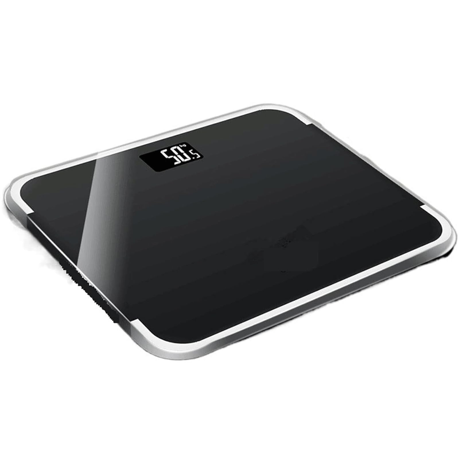 Balanza Báscula de baño con diseño de plataforma de vidrio templado, balanza Digital de alta precisión para personas, báscula corporal de 26x26CM Alta precisión