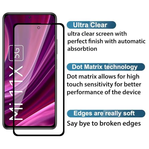 Image of Premium Tempered Glass Screen Protector for Xiaomi Mi 11X /Mi 11X Pro /Poco F3 /Mi 11I - HD Clarity, 9H Hardness, Easy Application