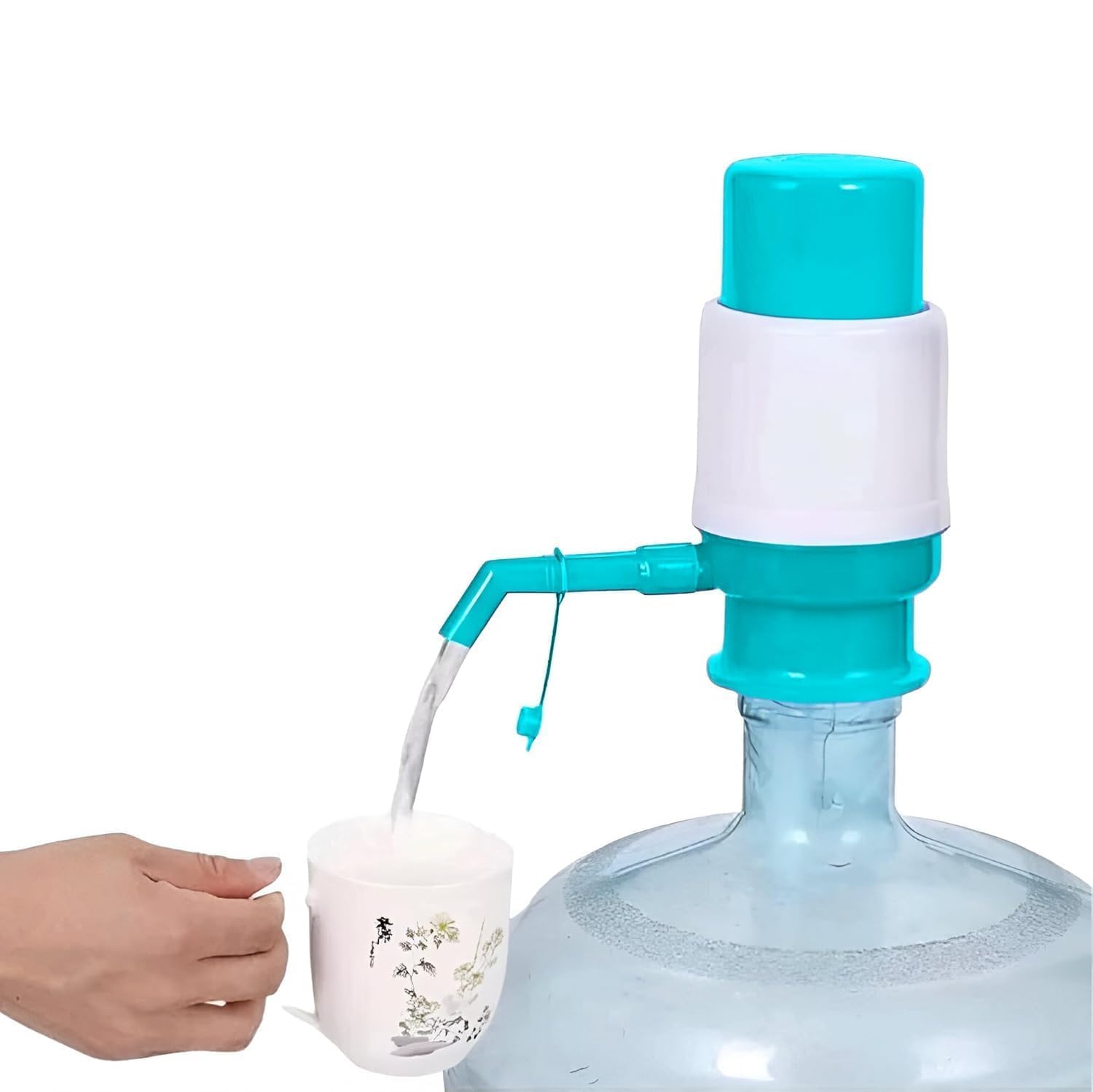 MoCoTech H2O Hand Press Manual Water Pump Dispenser for 20 Litre Drinking Bottle Can for Home Office Outdoor (Supports All Brand 20L Bottles)-image-46