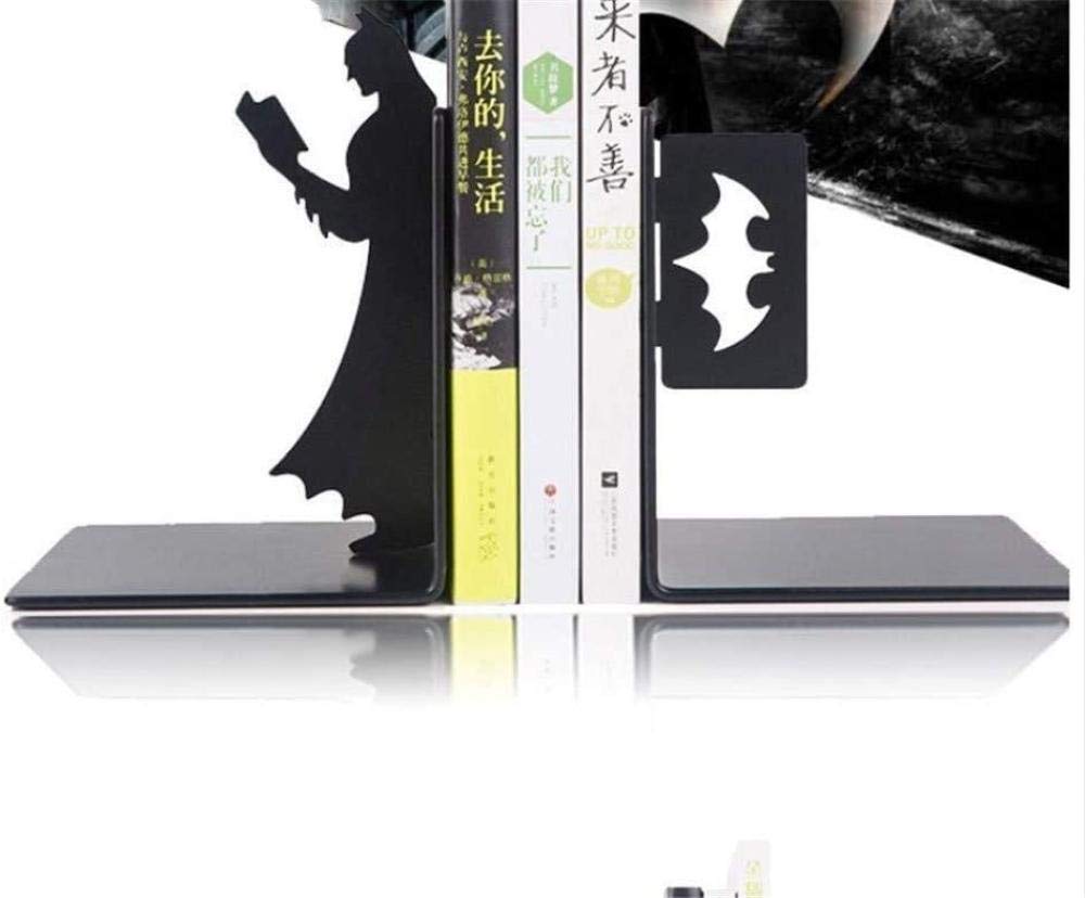 Metall Buchstützen BOOK - 20,5cm Höhe Rosa Mit Rutschfester Basis