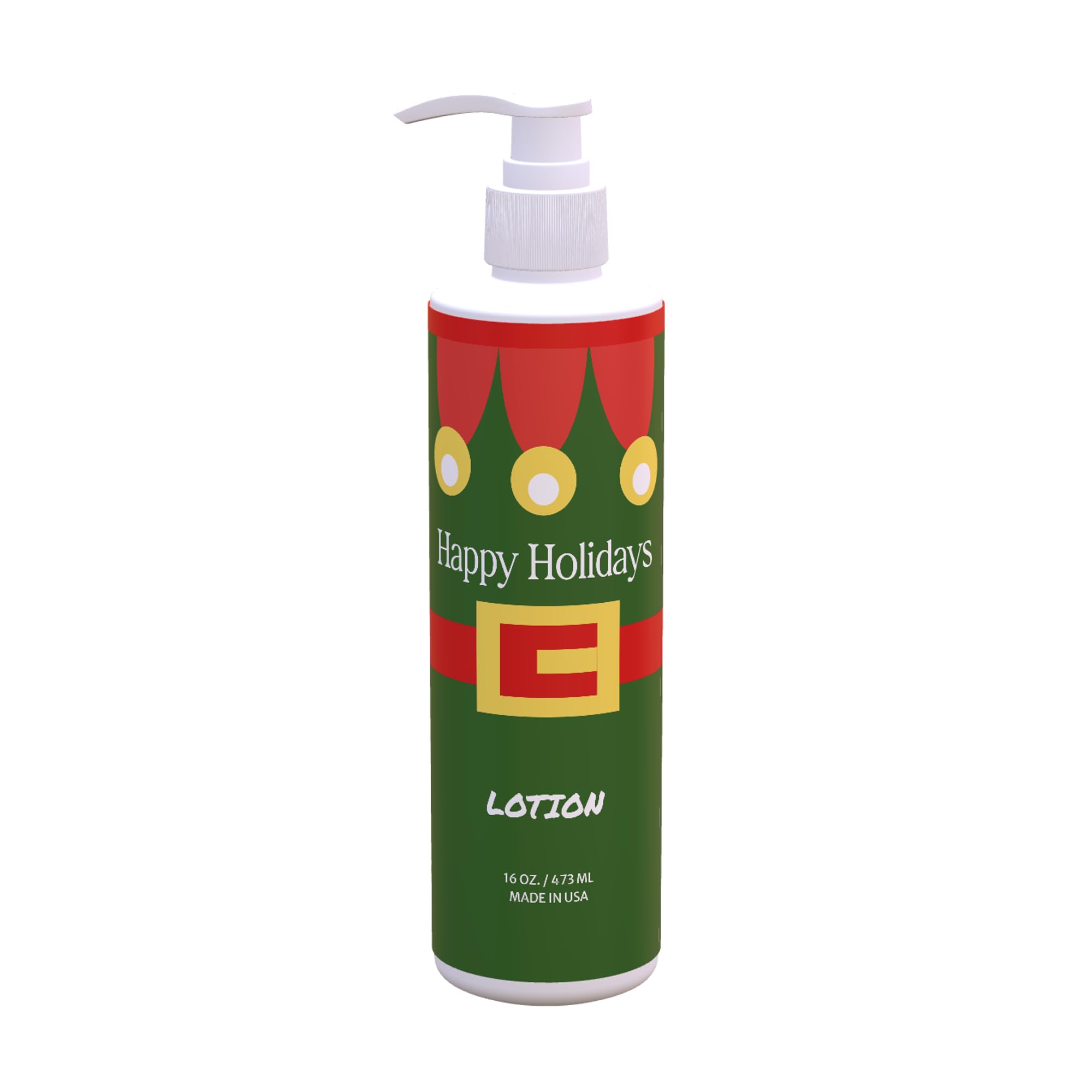 Christmas Hand Body Lotion Dwarf Design Fresh Green Tea Lemon Scent 12 Pack 16 oz Pump Bottles Playful