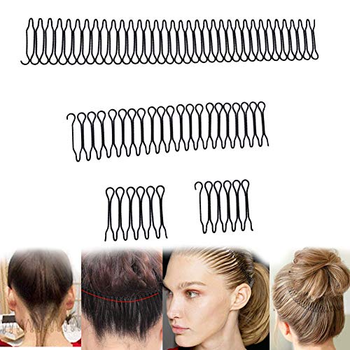 1Set U Shape Hair Finishing Fixer Comb, Mini Bangs Holder Styling Tool，Women and Girls Hairstyle Hair Accessories