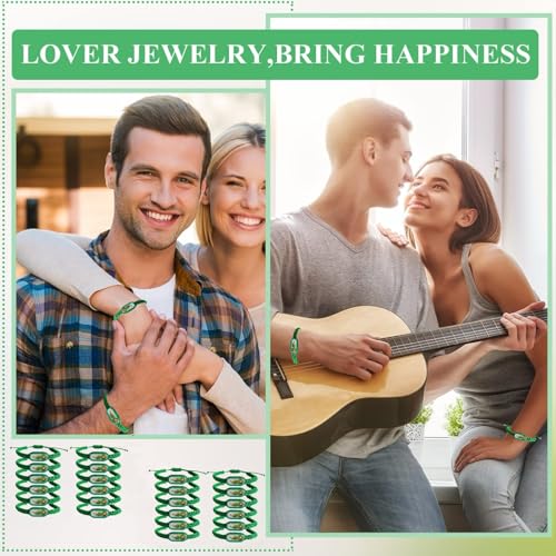 24PCS Virgin Mary Bracelets，Green Saint Jude bracelet Rosary Handmade Mexican bracelets,Virgen de Guadalupe Bracelet San Judas Tadeo Gift For Men Women3