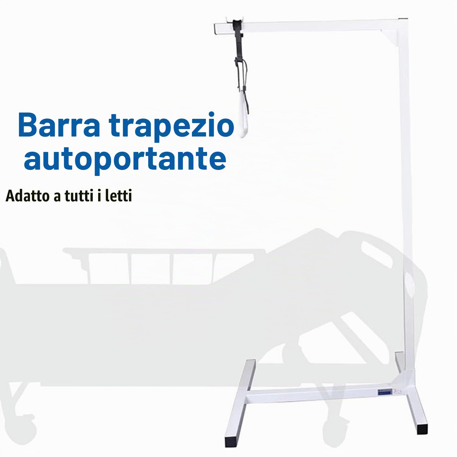 Barra trapezio per letto con supporto per sollevamento – maniglie di assistenza per trazioni per disabili per anziani e disabili. Guida per disabili bariatrica per la mobilità del letto e assistenza