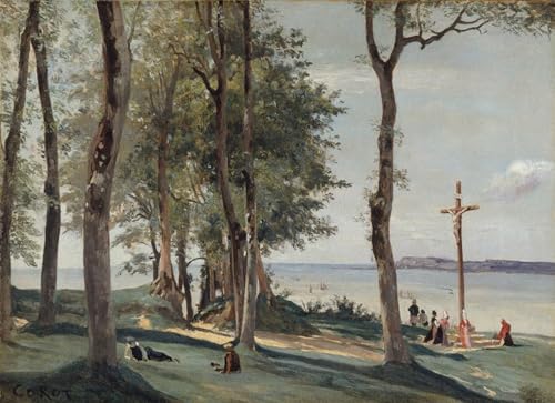 Art Mural Honfleur Corot Poster Graffiti 60x90cm Habillage Mur