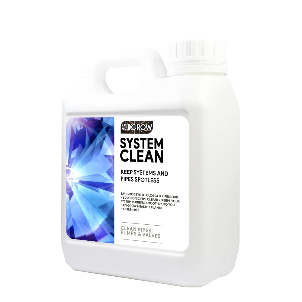 UK Grow Premium Hydroponic and Soil Nutrients - Maximize Plant Growth and Yield (25Ltr, System Clean) — image 1