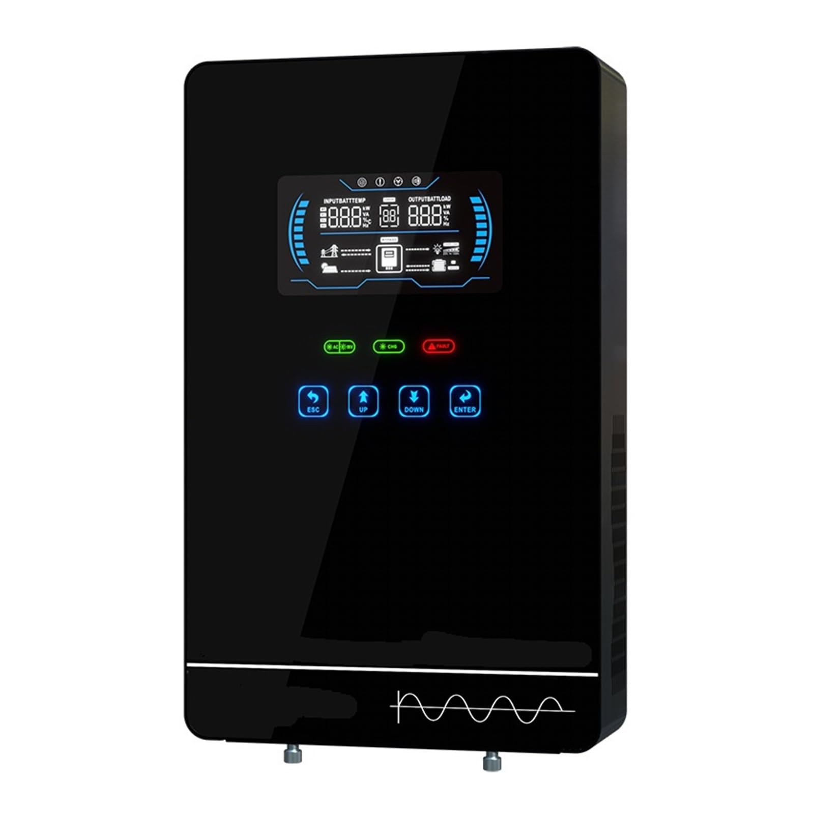 Touch screen in vetro 24V for macchina inverter con regolatore solare da 4,5 kW