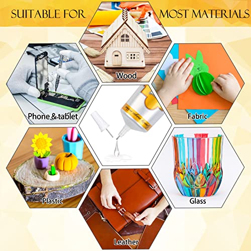 B7000 Rhinestone Jewelry Glue Clear, B-7000 Glue 3.7 fl oz Upgrade Multi-Function Adhesive Super Glue with Cap & Precision Tip for Repair, Small Hobby Models, Metal Stone Crafts, Fabric, Shoes(110ML) - Image 5
