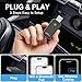 Wireless Carplay Adapter Converts Wired to Wireless Carplay Dongle for Wireless Control Plug & Play Carplay Fit for iPhone 6 or Above & Apple iPhone iOS 10+ Black (Carplay)