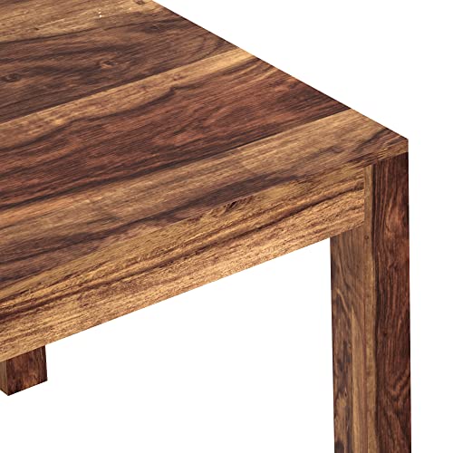 Image of Amazon Brand - Solimo Solid Sheesham Wood Rosyth 4 Seater Dining Set with 4 Chairs | Durable Wooden Furniture for Restaurants, Dining Room, Living Room, Hotels and Home (Natural Finish)