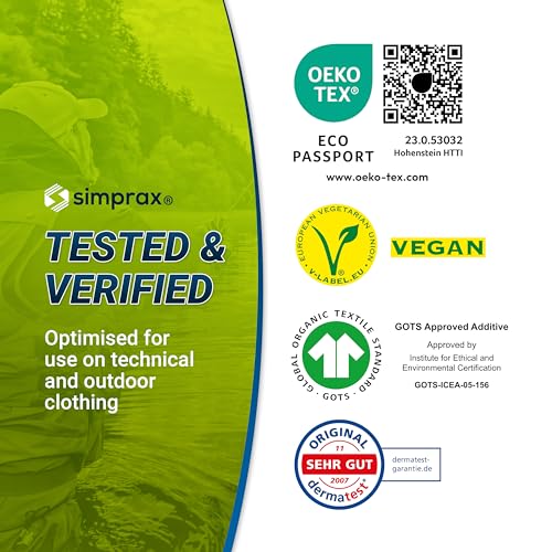 Simprax SPTS0500 ® Waterproof Spray Textile Wash-In Impregnation - Eco-Friendly Waterproofing Spray For Fabric Outdoor Made In Germany thumb #5