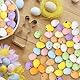 Jangostor 400 Stück Ostern Mini Eier Bunte Schaum Mini Eier Künstliche Vogel Eier gefälschte Ostern Schaum Eier Dekoration für Ostern Frühling Party Korb Stuffers Home Table Decor, 1.6 x 2 cm