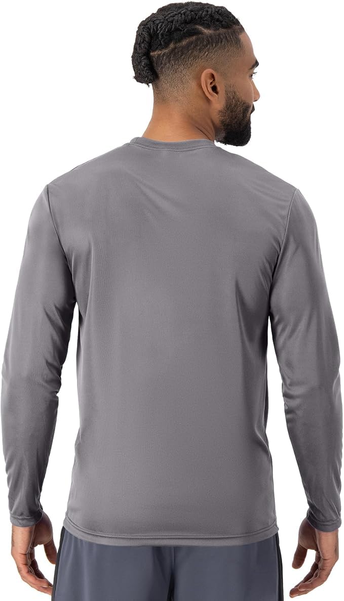 Camisas de manga larga para hombre, secado rápido, absorbe la humedad, protección solar UPF 50+, camisetas UV para pesca, entrenamiento, gimnasio — view 2