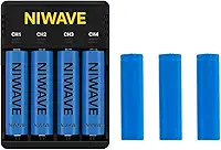 Kit Carregador com 3 Baterias Recarregáveis para Microfone Sem Fio, Alta Capacidade e Desempenho Duradouro, Carregamento Rápido USB, Ideal para Apresentações, Igrejas e Eventos
