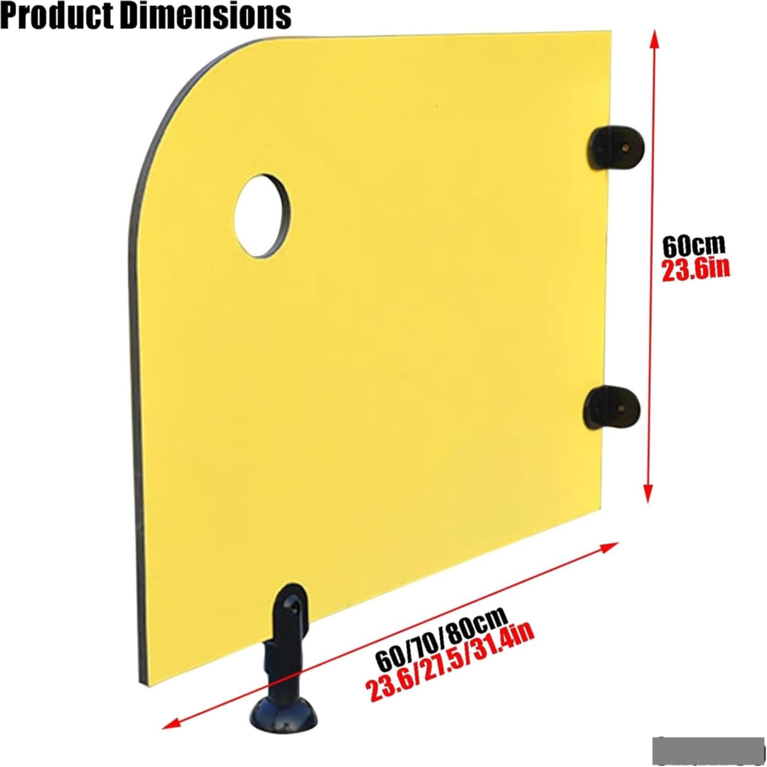 Mampara divisoria para urinario de jardín de Infancia, Separador de Pantalla con diseño de Dibujos Animados, Pared Protectora, Amarillo, 60x60cm, 5 Unidades