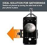 Celestron 81037 Universal Digiscoping and Astroimaging Smartphone Adapter DX Kit with Bluetooth Remote - Connects Your Smartphone Camera to an Eyepiece to Capture Images and Video, Black Universal Adapter