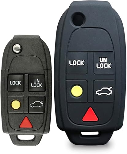 ECOiNVA for Volvo C30 C40 C70 V90 V40 V50 V60 V70 S40 S60 S80L S90 EX90 EX30 XC40 XC60 XC70 XC90 Silicone Car Key Case