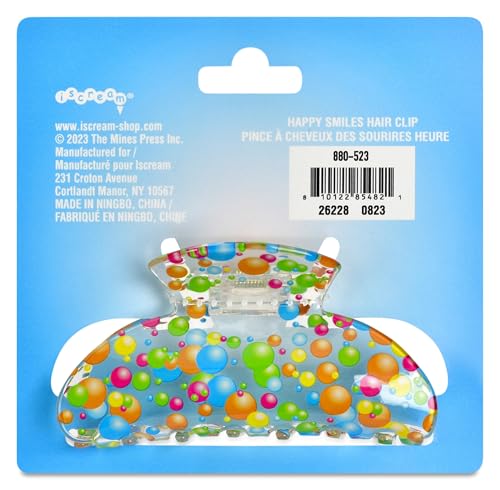 iscream 3.5" Dippin' Dots Ice Cream Colorful Claw Hair Clip image 5
