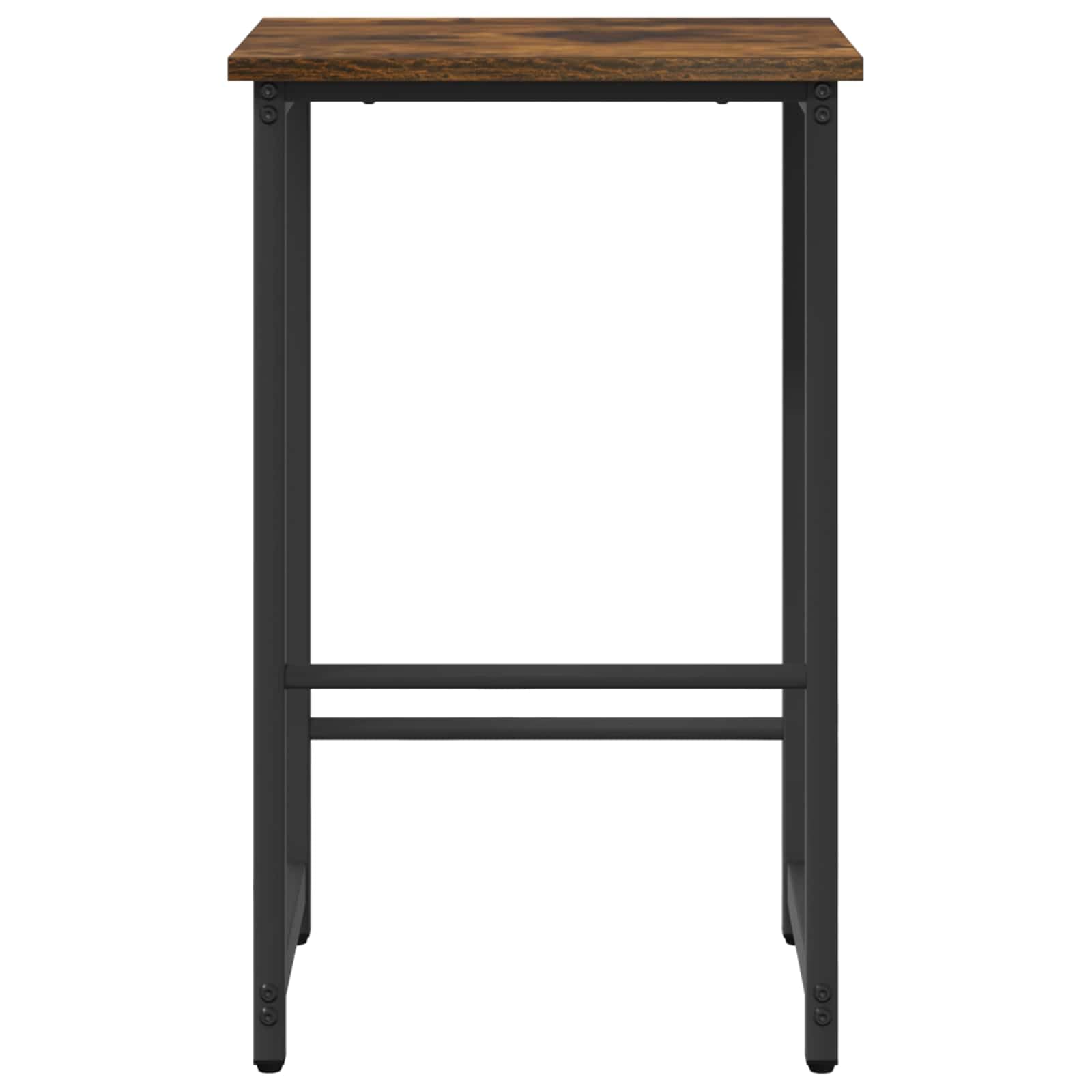 Sgabello da bar rettangolare in legno Ingenierie 40x32x64 cm in acciaio