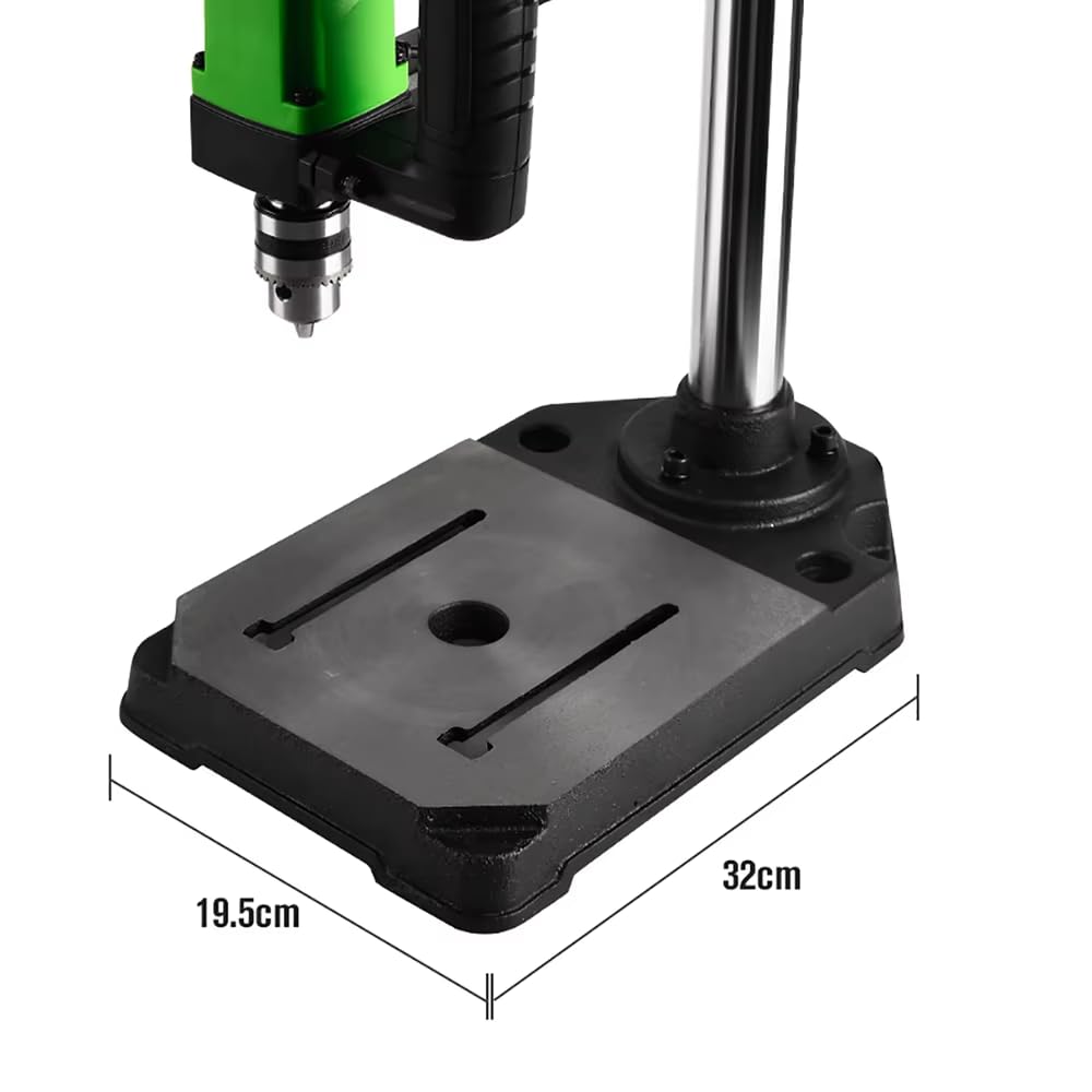 Roscadora Eléctrica Vertical de Escritorio de 100-240V CA, Roscadora de Taladro con Brazo Flexible Universal, Mandril B12 de 1-10MM, 100W, 90RPM