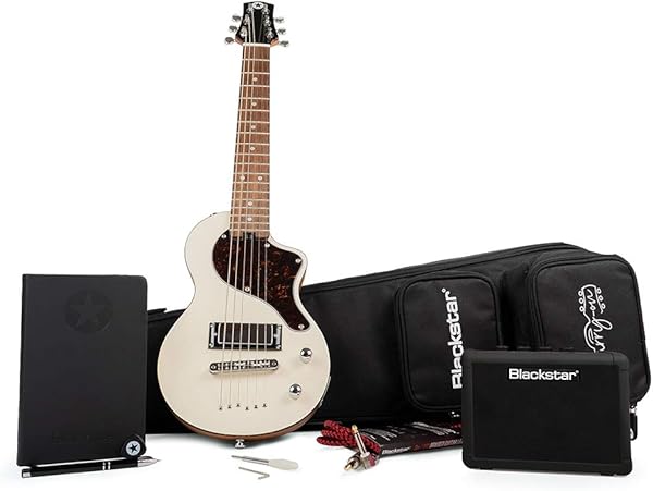 Amazon _ Blackstar CARRY-ON DELUXE PACK WHITE トラベルギター ブラックスター _ エレキギターセット _ 楽器・音響機器