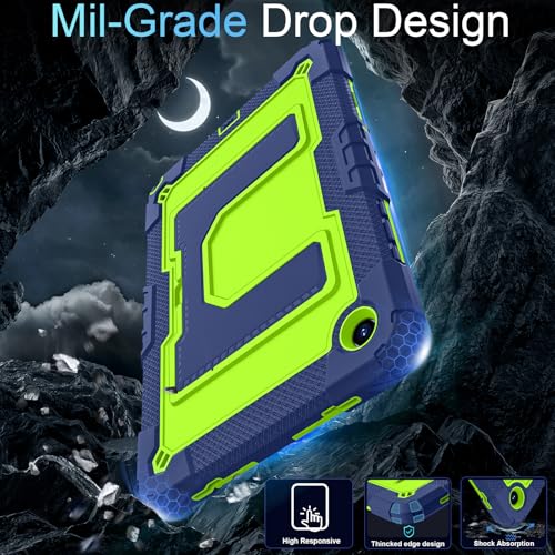 Image of for Galaxy Tab A11+ /A9+ 11 Inch Samsung Galaxy A11 Plus Case,Heavy Duty Shockproof Rugged Protective Cover for Samsung A11 /A9 Plus Tablet Cases,Navy Green