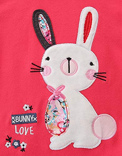 TEDD Sweatshirt Fille Licorne T Shirt 100% Coton Col Rond Pullover Tops pour Enfants 5-6 Ans – vue 3
