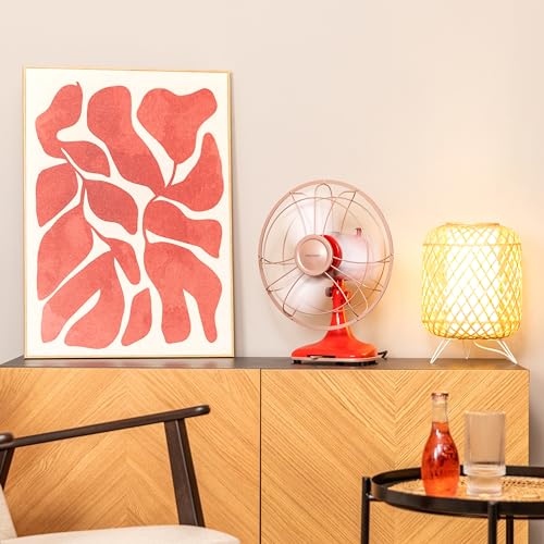 Ventilateur de table élégant au design rétro unique en métal robuste - 5