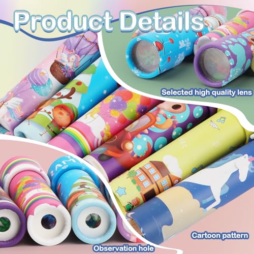 MXTIMWAN Rotierendes Kaleidoskop, Klassisches Kaleidoskop Kinder, Klassische Kaleidoskop Spielzeuge für Jungen und Mädchen, Kindergeburtstag, Partygeschenke