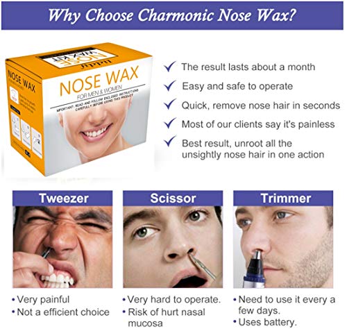 Nose Waxing Kit Hair Removal Nose Wax Kit Nasal Ear Hairs Painless Removal For Men And Women