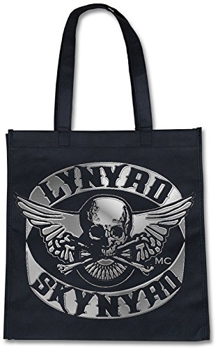 Borsa Shopping Lynyrd Skynyrd Logo (Eco Tote Bag Nera)