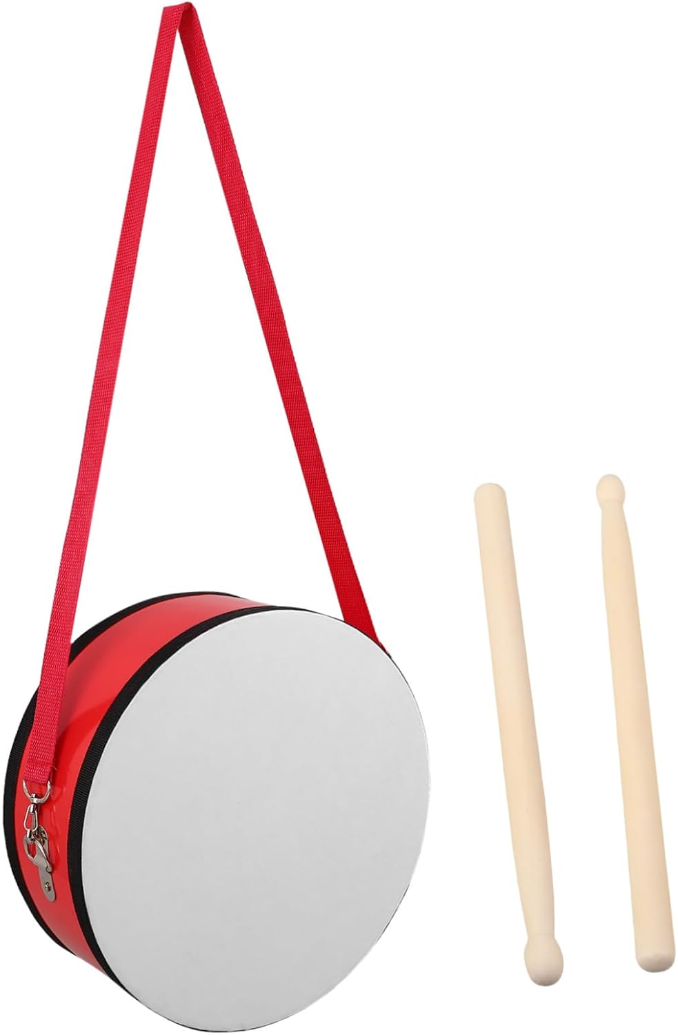 Toddmomy 1Set Red Snare Drum for Portable Marching Instrument with Strap Enhances Rhythm Skills and Teamwork for School Performances and Outdoor Events