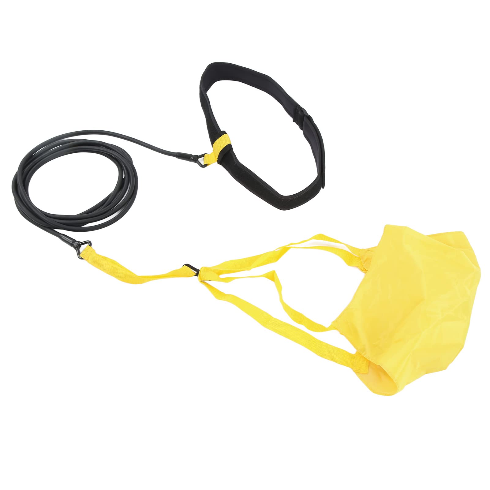 Paracaídas de natación Cinturones de Entrenamiento de natación sellados Ajustables con Resistencia Látex orgánico Recubierto de Neopreno Nylon Equipo de construcción de Fuerza