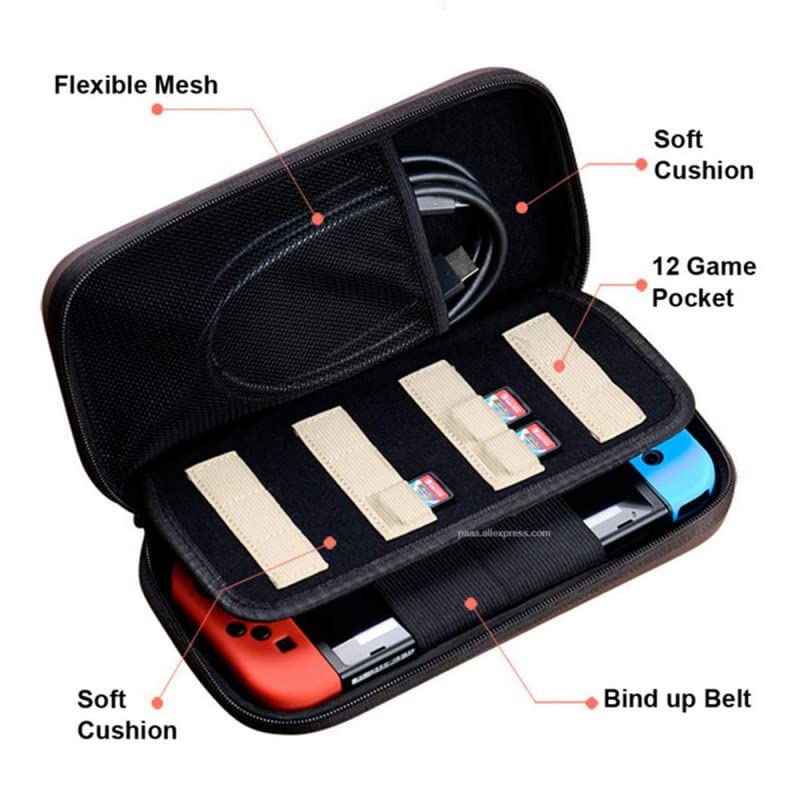 Miniatura 2 de Zelda Switch Carrying Case Compatible with Nintendo Switch Switch OLED, Portable Travel Protective Silicone Case for Switch Carry Case, Hard Switch