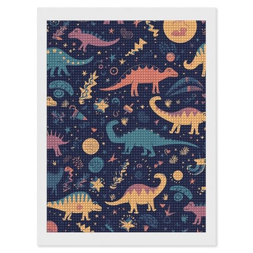 Broderie diamant 5D dinosaure, canevas strass adulte débutant et kit mosaïque complet