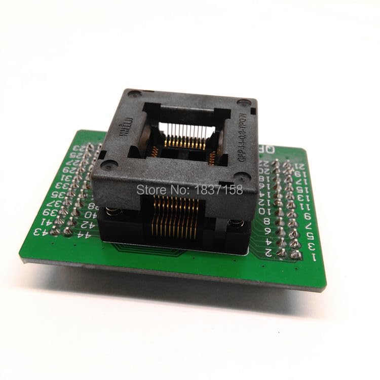 Wiring Connecting Terminals - QFP44 TQFP44 LQFP44 OPENTOP Pin Pitch 0.8mm Burn in Socket FPQ-44-0.8 Test Socket Flash Adapter