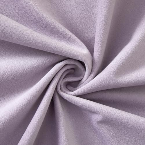 Image of JUSPURBET 22x22 Decorative Velvet Throw Pillow Covers Cases Set of 2,Lilac | Modern Soft Cushion Covers with Hidden Zipper for Couch Sofa Bed Living Room Bedroom Home Decor