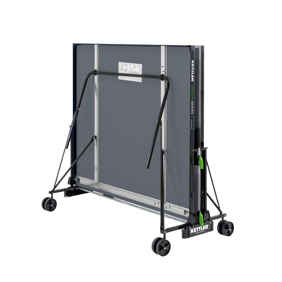 KETTLER K1 Outdoor Tischtennisplatte | Qualität- Made in Germany | Wetterfest | Zusammenklappbar & leicht verstaubar | 4mm Melaminharzplatte | Sichere Lieferung | Leichter Aufbau