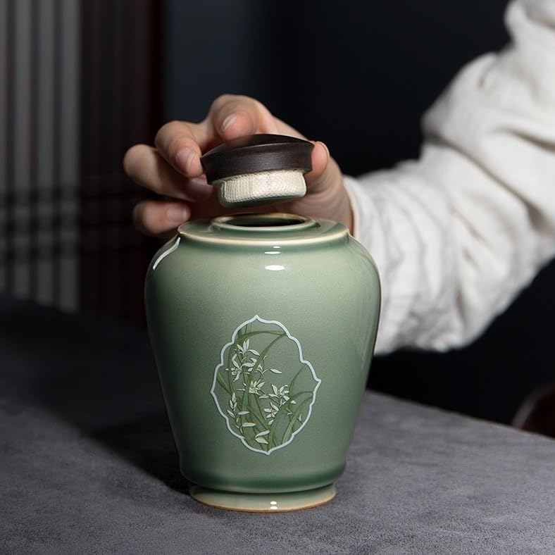 Keramik-Teedosen, Vintage-Teedosen, Keramikbehälter, Aufbewahrungsdosen für Zuhause, Küche, Aufbewahrungsdosen für Kaffee, Tee, Gewürze und mehr