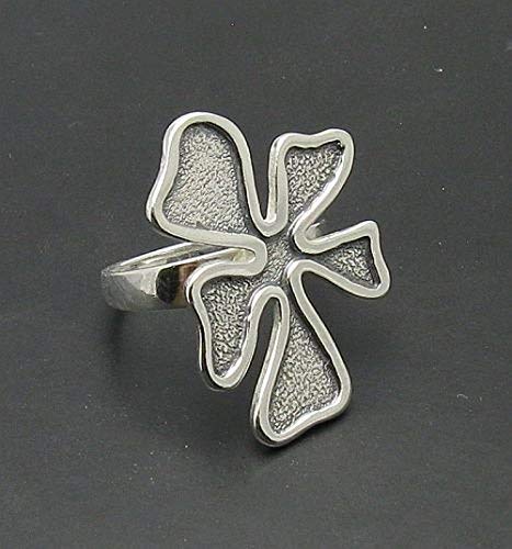 Bague argent massif 925 fleur R000720 Empress anti-allergie pour peaux sensibles - 2
